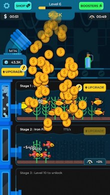 Idle Fish Aquarium (ВЗЛОМ, бесплатные покупки) скриншот №7