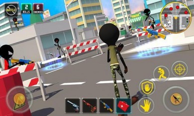 Stickman Battle Royale : Grand War v 2.3 [ВЗЛОМ] скриншот №2