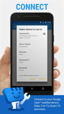 Web Video Cast screen 2