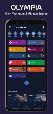 FitOlympia Pro - Gym Workouts screen 1