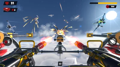 Gunner War - Воздушный бой Sky screenshot №6