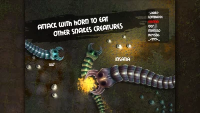 Insatiable.io -Скользящие змеи screenshot №2