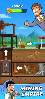 Mining Empire: Golden Tycoon screen 1